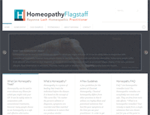 Tablet Screenshot of homeopathichealingflagstaff.com